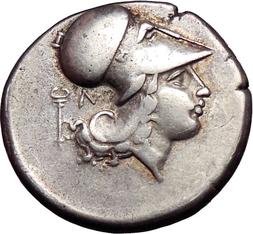 Akarnania Leukas Silver Stater C 350BC Athena Pegasus