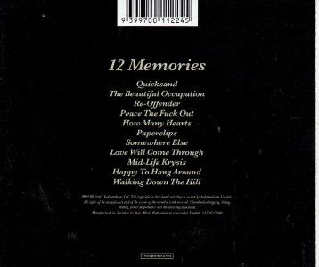 Travis 12 Memories Includes re Offender CD 2003