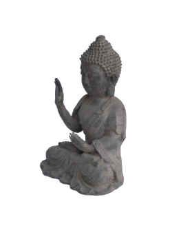 Chinese Collectable Teaching Meditating Iron Buddha Statue Figure F457