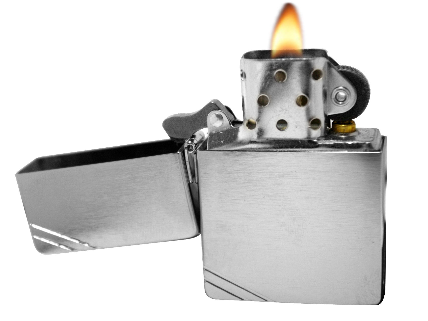 Zippo Lighter 1935 Replica Brushed Chrome Windproof New