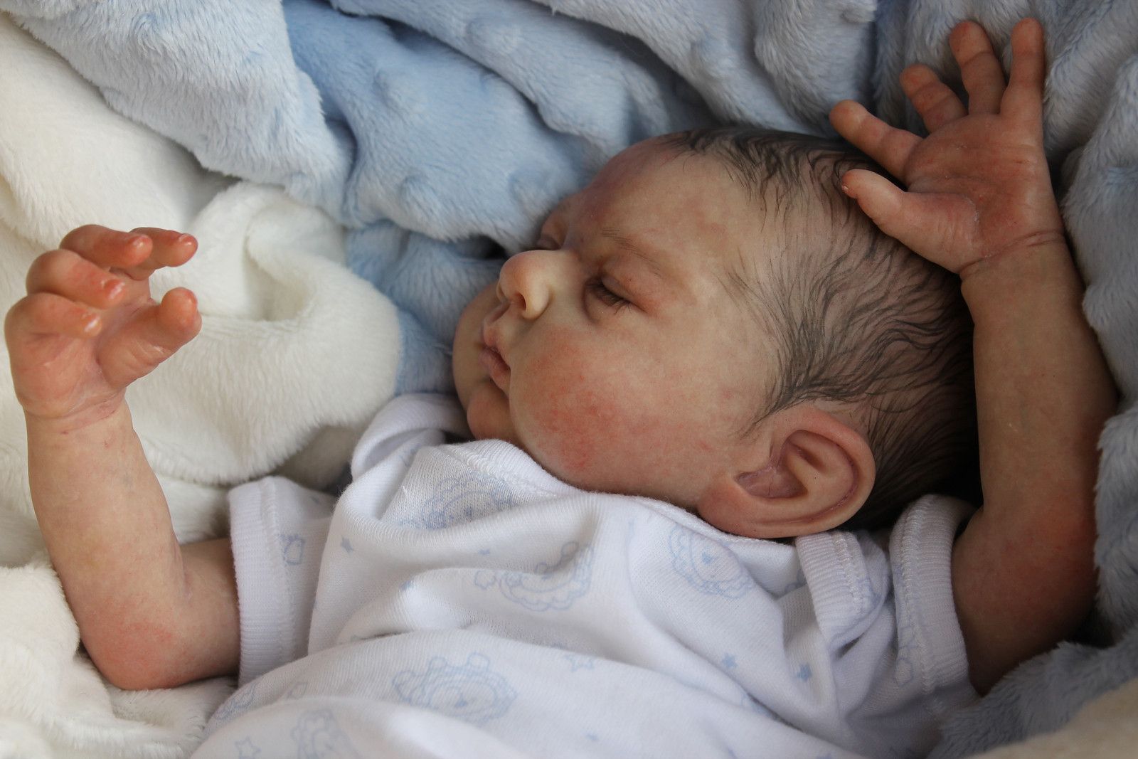 Beautiful Reborn Newborn Baby Boy Doll Easton by Michelle Fagan