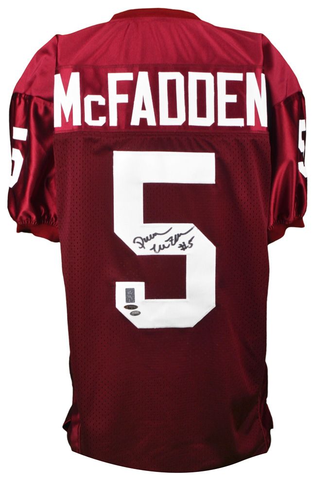 McFadden Autographed Jersey Arkansas Razorbacks Custom McFadden