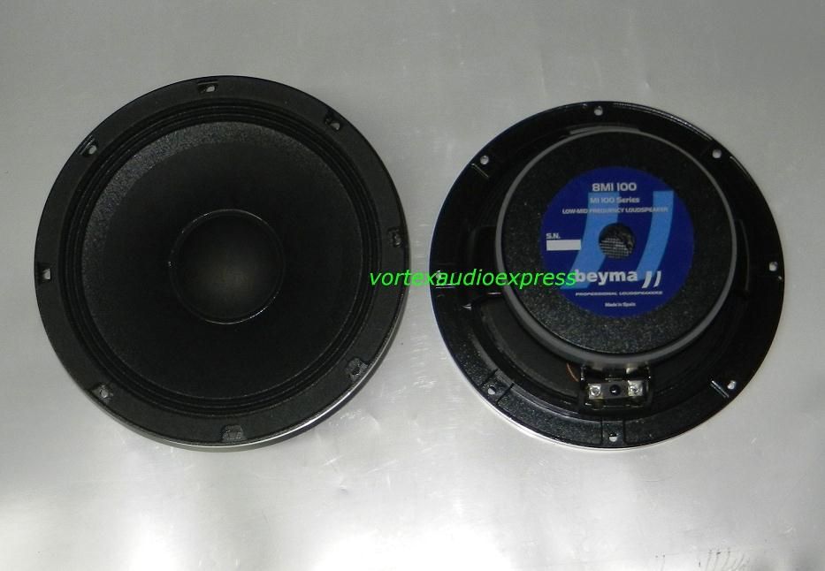 8MI100 1000 Watts Pro Car Stereo Mid Range Audio Speakers Pair