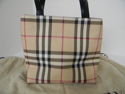 Burberry Mini Nova Check Tote Bag Purse Handbag