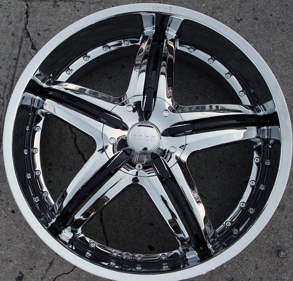 Dolce DC26 22 Chrome Rims Wheels Ford Fusion Flex Mustang 22 x 9 0 5H
