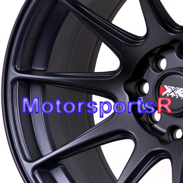 XXR 527 Flat Black Concave Rims Wheels Stance 4x100 +0 Offset BMW E30