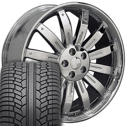 22 Chrome Wheels Set of 4 Rims 4 Tires Fit Range Land Rover HSE Sport