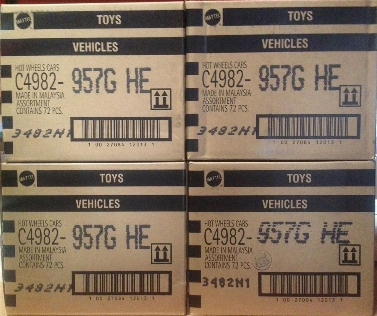 Hot Wheels 2013 Factory SEALED G Case C4982 957G Worldwide Basic 72