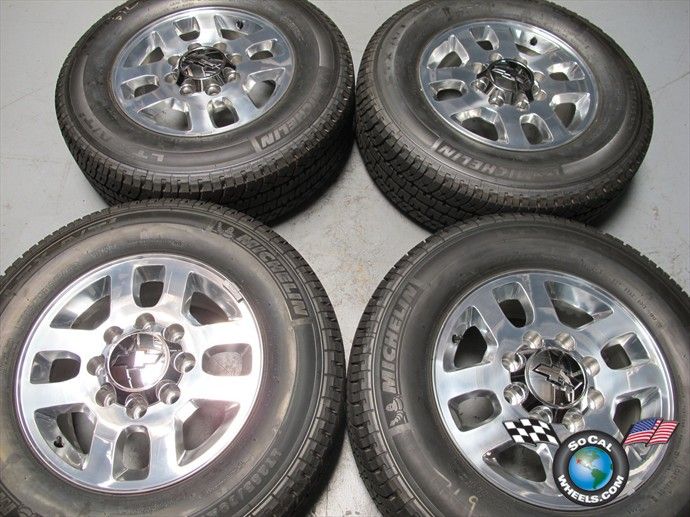 four 11 13 Chevy GMC HD 2500 HD2500 Factory 18 Wheels Tires OEM Rims