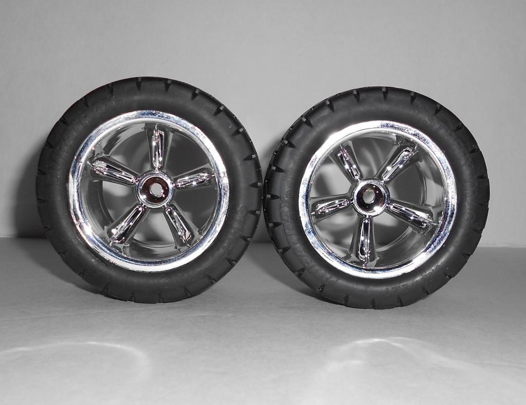 10 Scale 2 2 Rims Wheels Street Tires 12MMHEX Trexxas Rustler Bandit