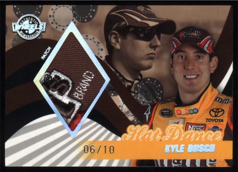 2009 Wheels Kyle Busch Hat M Ms Logo Patch 06 10