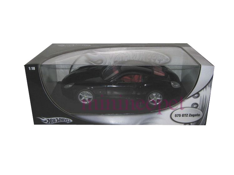 Hot Wheels Ferrari 575 GTZ Zagato 1 18 Diecast Black