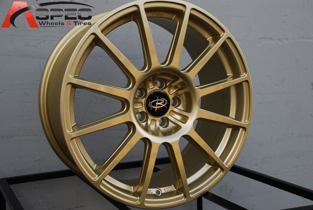 18X8 ROTA GRAVEL 5X100 +48 GOLD WHEEL FITS SUBARU IMPRAZA WRX LEGACY