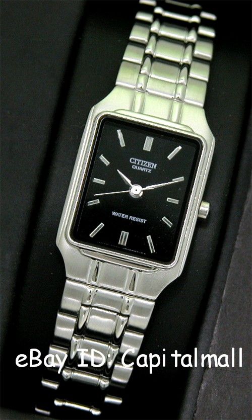 New Citizen Rectangular SS WR Ladies Watch Last Free SHIP