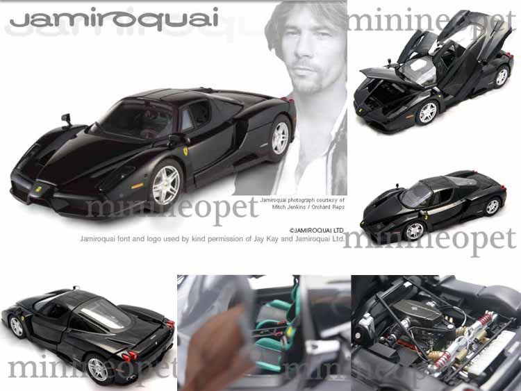 Hot Wheels Elite Ferrari Enzo 1 18 Jamiroquai Black