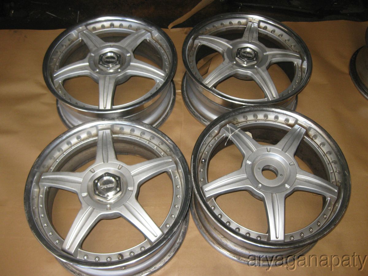 Racing Hart MS 2 Piece Wheels Rims 17Set Need Repairs 4x100 4x114 3