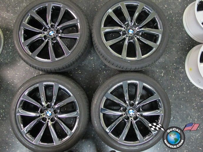 BMW 528 535 550 Factory 19 Wheels Tires Rims OEM Black PVD Run Flats