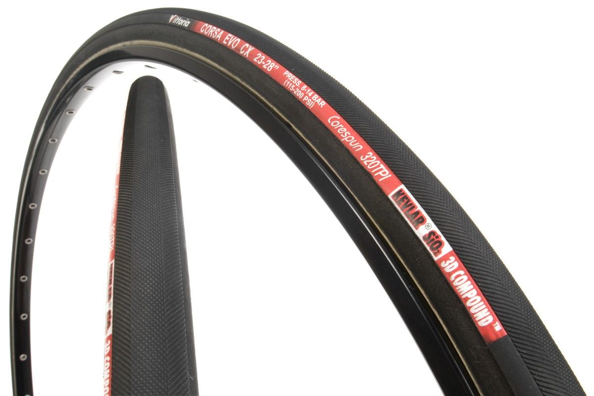 Vittoria Corsa EVO CX Tubular Tire 320TPI Black 700x23