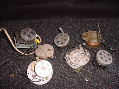 Old Vintage Running Electric Clock Motors for Parts or Restoration