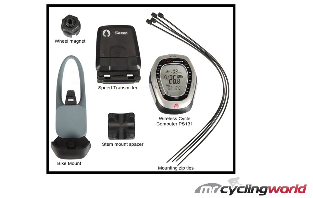 Alpha Sports Wireless Cycling Bike Computer Speedo PS131