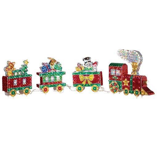 480 Lights Polar Express Train Outdoor Christmas Decor