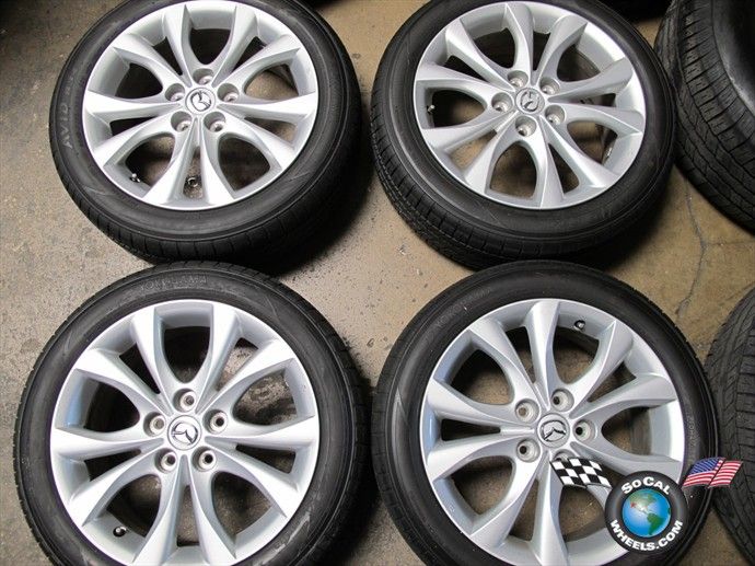four 2010 Mazda 3 Factory 17 Wheels Tires OEM Rims Mazda 5 64929