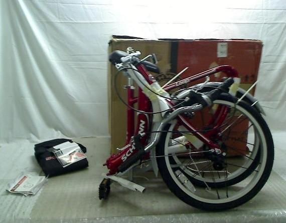 stand over folding frame Built in rear carrier, fenders, alloy rims