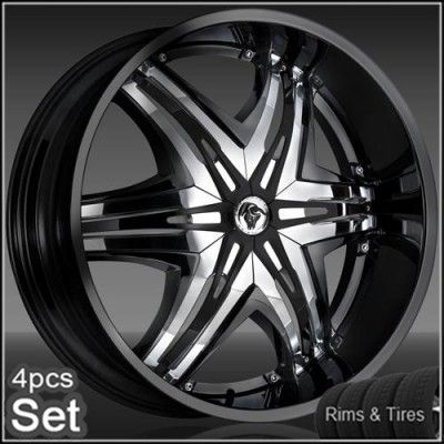 22 Diablo Wheels and Tires for Chevy Ford Dodge RAM Rim Tahoe F150