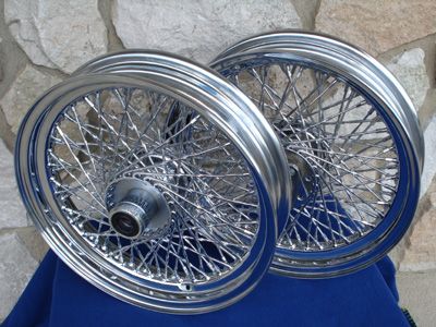 16x3 80 Twisted SPK Wheels for Harley Fatboy Heritage