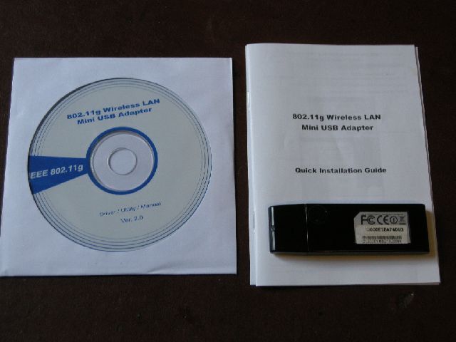 WLAN Stick Avalon wie Realtek RTL8187 54 Mbps, USB 2.0