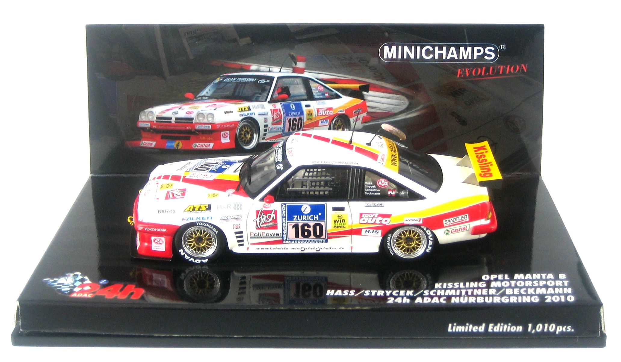 KISSLING MOTORSPORT 24H NÜRBURGRING 2010 143 MINICHAMPS EVOLUTION