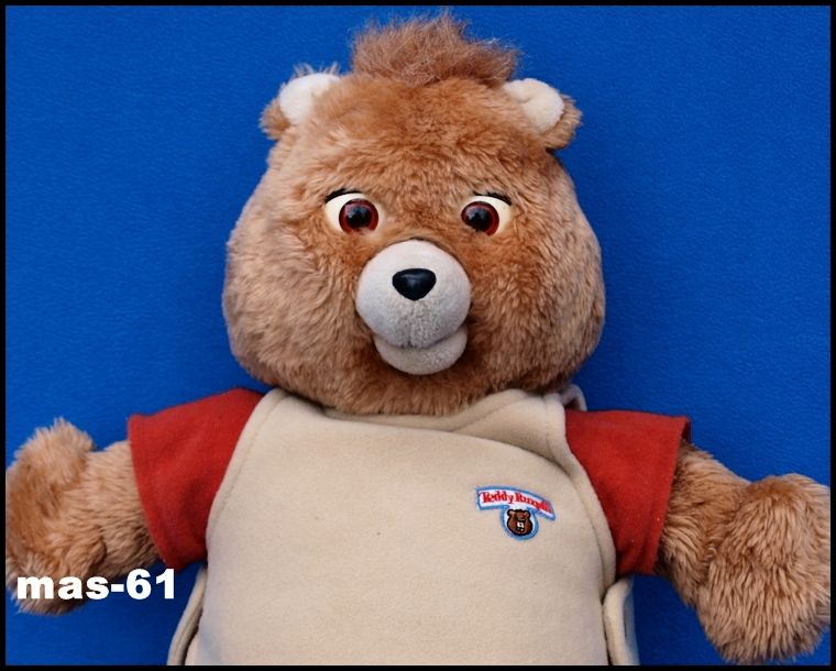 80ER JAHRE BÄR TEDDY RUXPIN 50 CM VINTAGE BASTLER CASSETTE