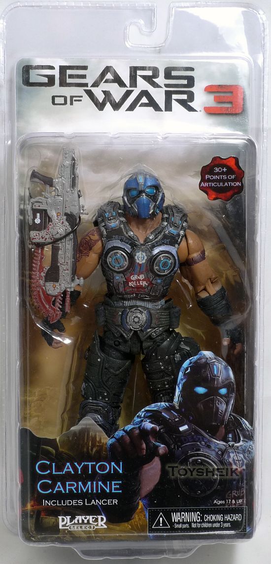 Gears of War 3 s1 Clayton Carmine figure Neca 521564