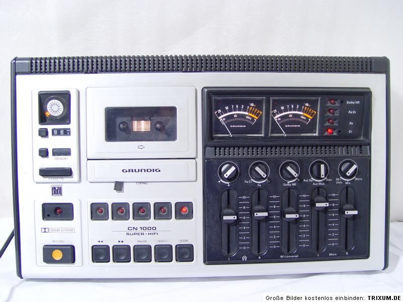 Grundig CN 1000 Super Hifi Bandmaschine Tapedeck Toplader Kassetten