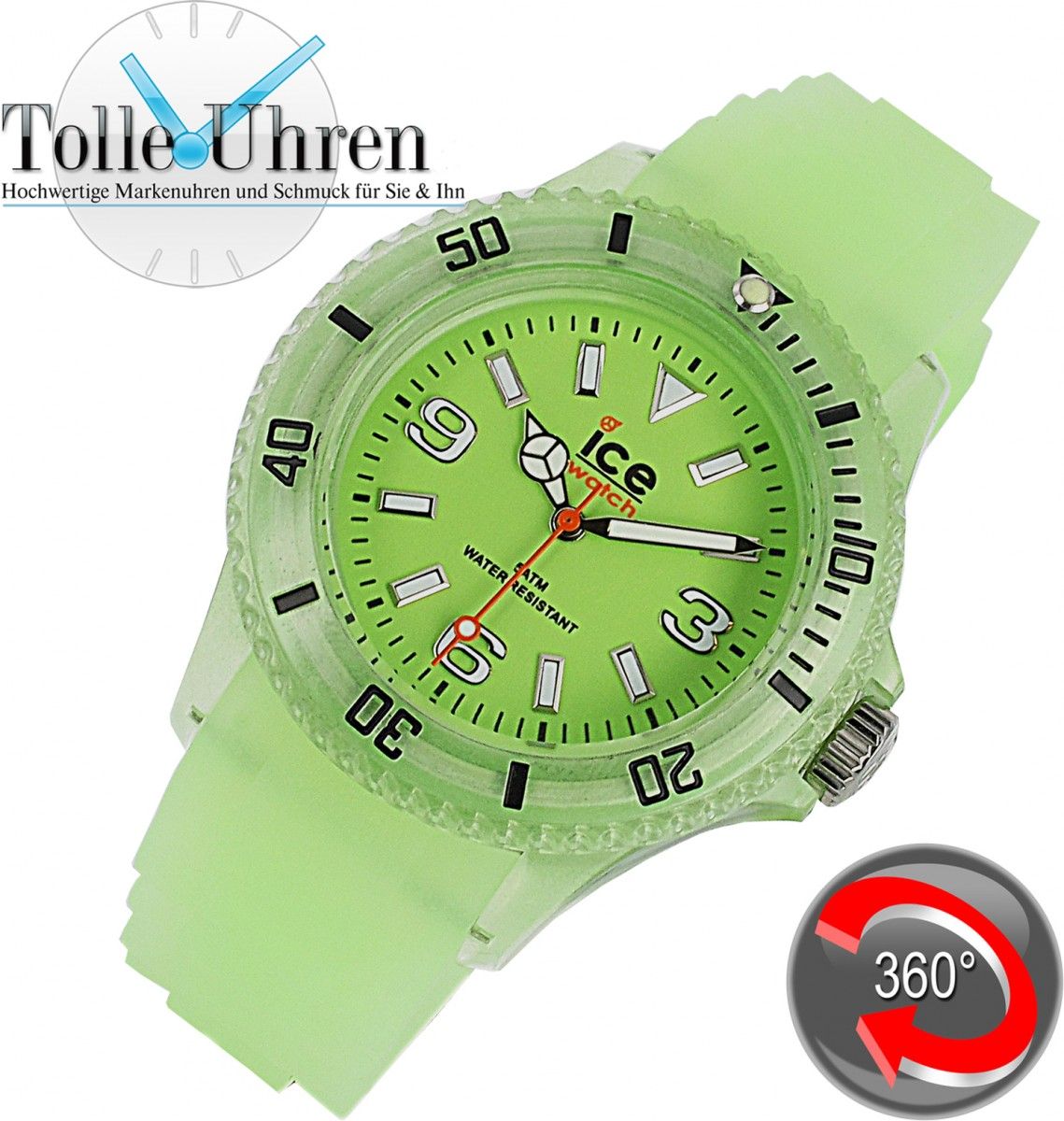 Ice Watch Ice Glow Glow Green Unisex GL.GG.U.S.11