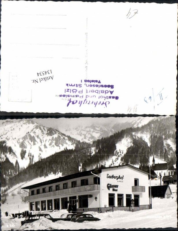 134534,Seewiesen Gasthaus Seeberghof Gösser Bier Reklame