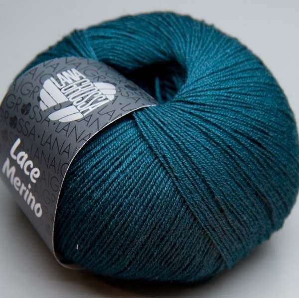 Lana Grossa Lace Merino 0013 petrol 50g Wolle