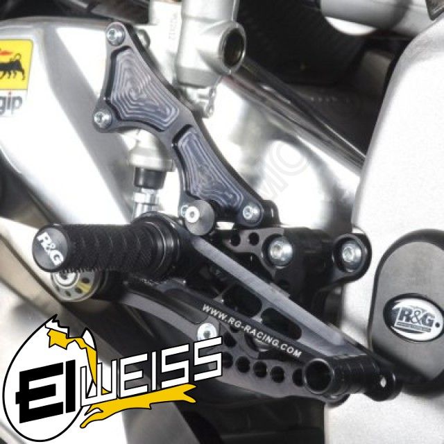 NEW R&G Racing Fußrastenanlage Aprilia RSV 4 / Tuono V4 R Rearset