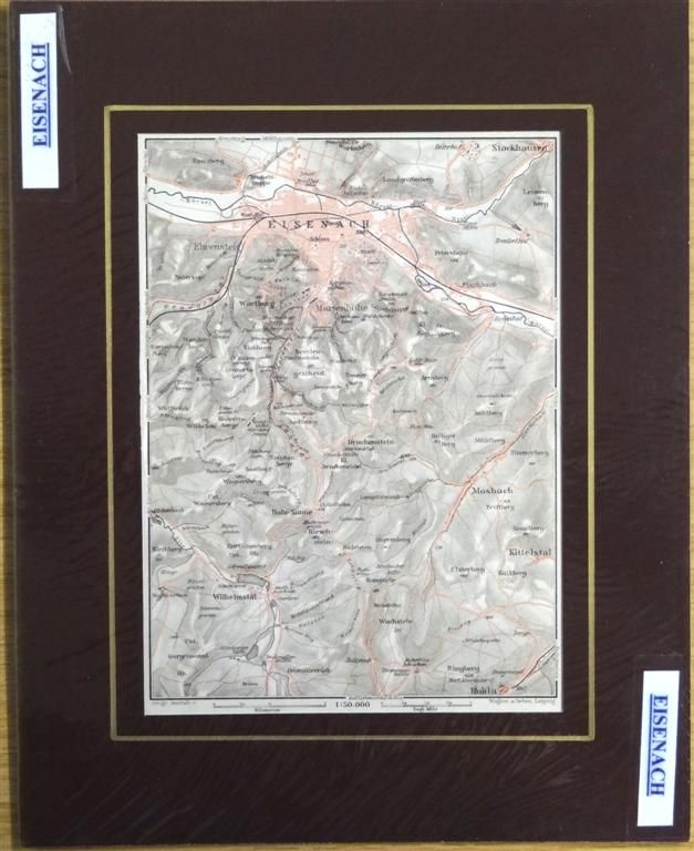 Stadtplan Eisenbach, Lithographie von Wagner & Debes 1889 (GR111