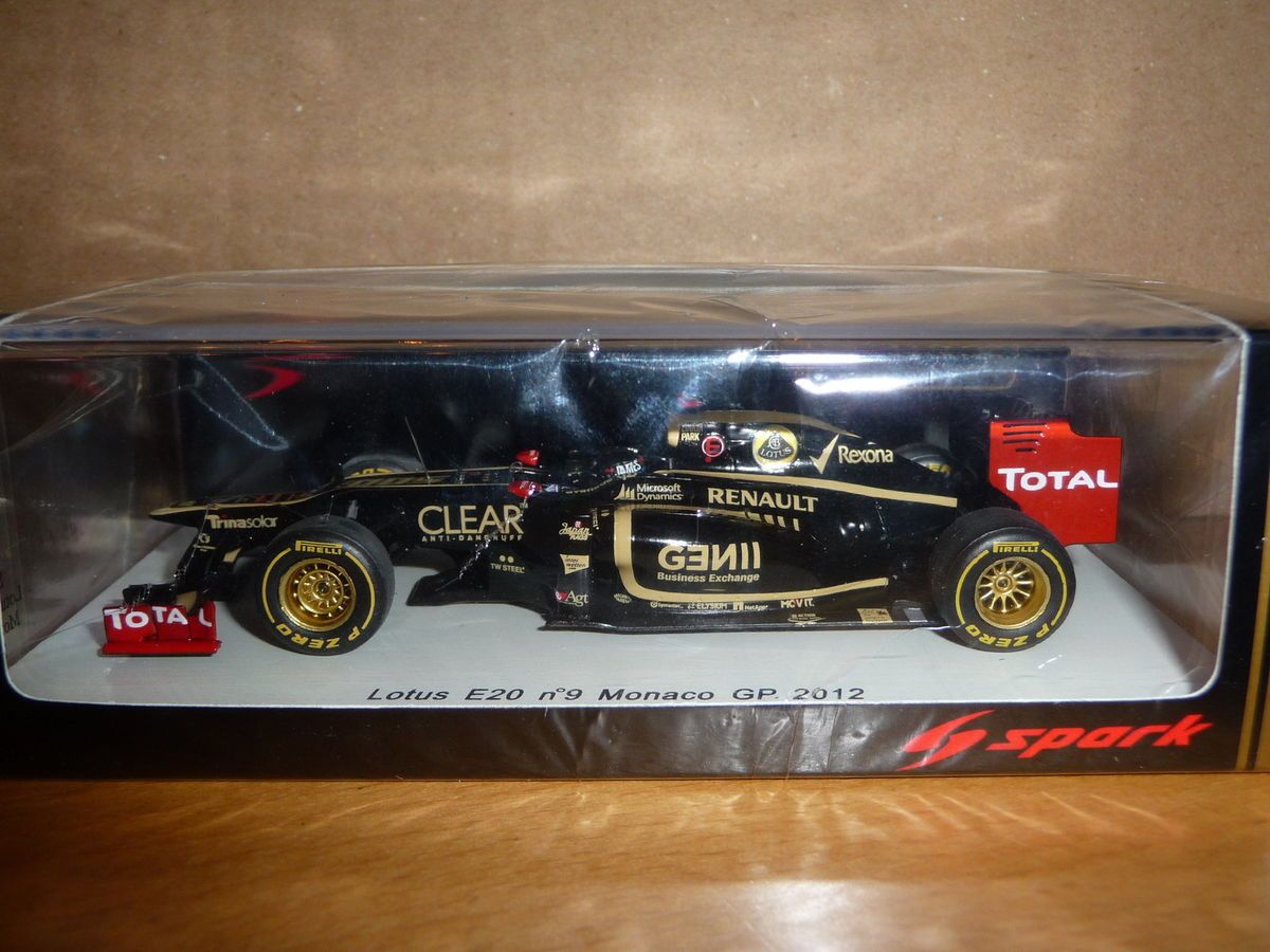 Mega rare Spark 143 Kimi Raikkonen Lotus E20 Monaco GP 2012 F1 S3034