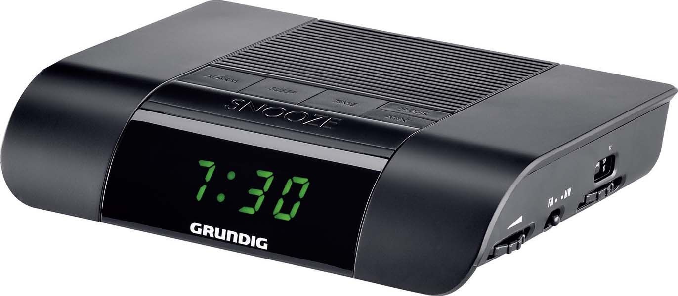 Grundig KSC 30   Uhrenradio Radio Wecker Schwarz