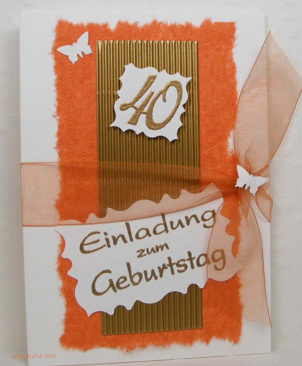 Einladungskarten / Einladung Geburtstag 30 40 50 60 70