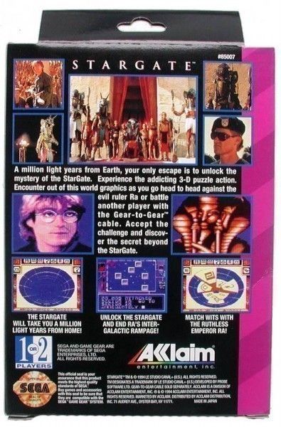 Game Gear   Stargate (US Import) (NEU & OVP)