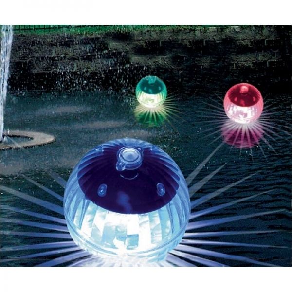 4x Teichkugeln Gartenkugel Schwimmkugel Solarlampe Schwimmleuchte