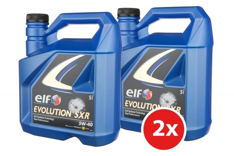 Elf Evolution SXR 5W 40 2x 5L (10 Liter) Motoröl Leichtlauf OIL ACEA