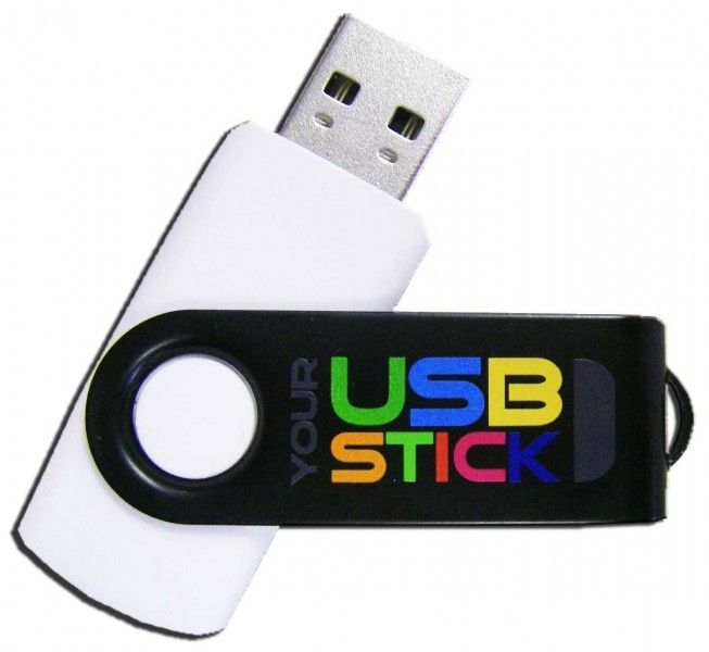 64GB yourUSBstick Edition schwarz/weiß USB 2.0 Stick 4250100377199