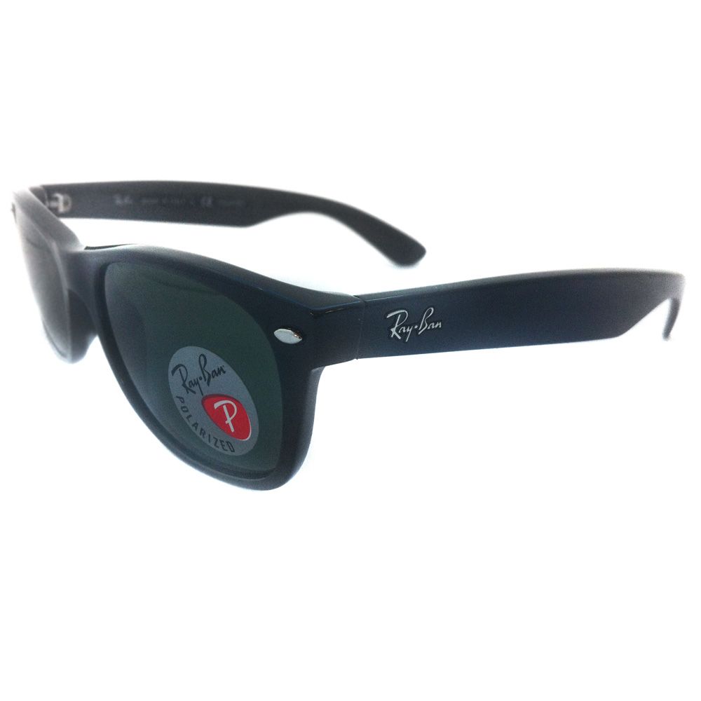 Ban Sonnenbrille New Wayfarer 2132 901/58 Black Green Polarized