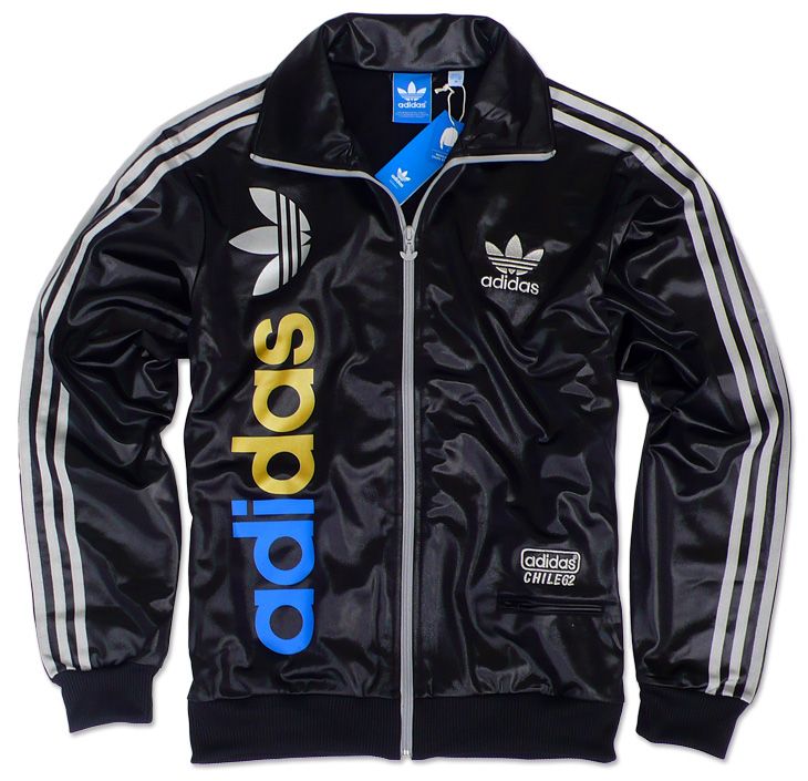 ADIDAS ORIGINALS CHILE 62 LINEAR TT TRAININGSJACKE GLANZ JACKE