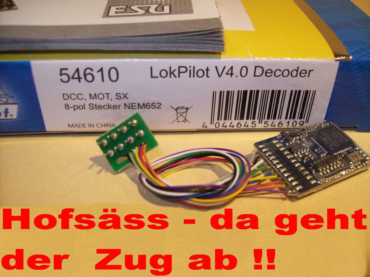 ESU 54610 LokPilot H0/TT brandneue Version 4.0+ Service