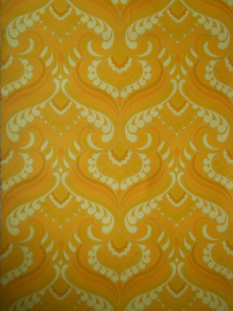 60er 70er Jahre Tapete Blumen Muster 70s Rockabilly wallpaper 70s 60s